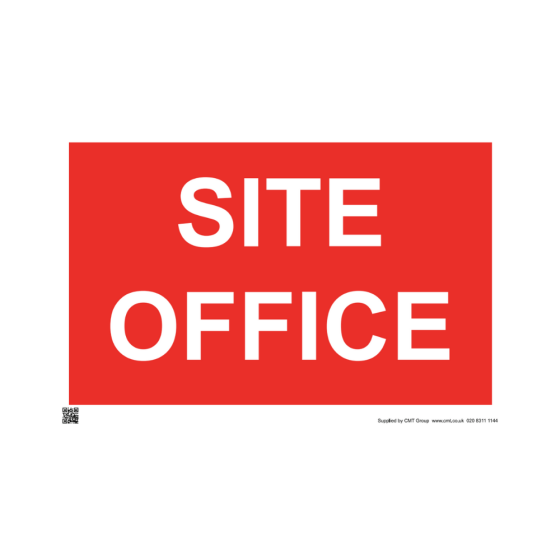 Site Sign - 4mm Correx - 420mm x 594mm - SITE OFFICE 