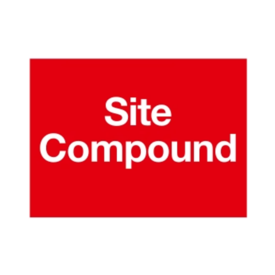 Site Sign - 6mm Correx - 594x841mm - Site compound