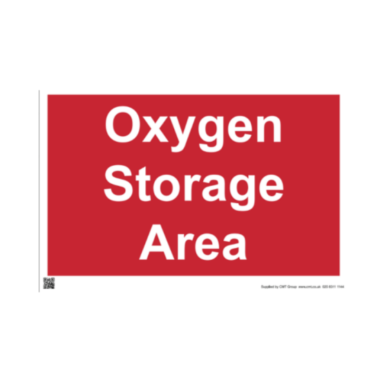 Site Sign - 6mm Correx - 594x841mm A1 - Printed: Oxygen Storage Area