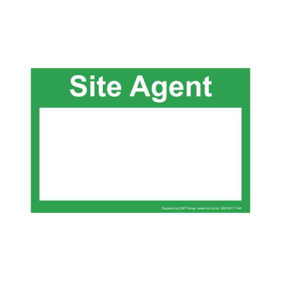 Site Sign - 3mm Correx - 210x297mm (A4) - Site agent