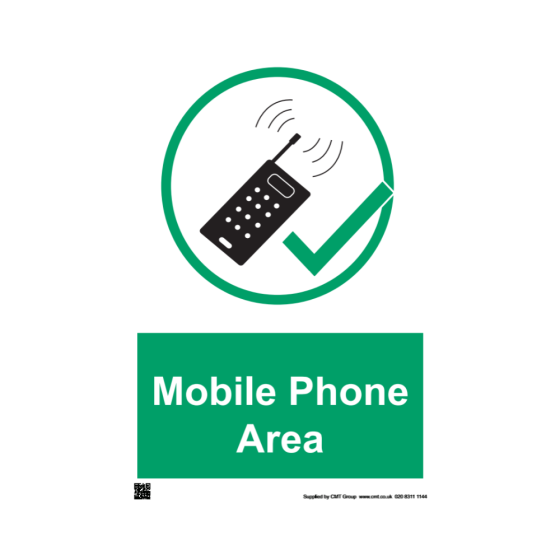 Site Sign - 3mm Correx - 420x594mm (A2) - Mobile phone area