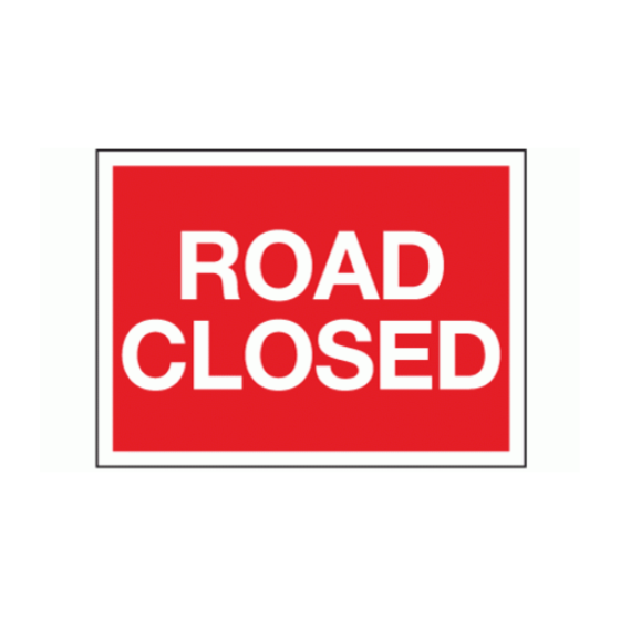 Sticker for Q-Sign - Road Closed - 600mm x 450mm