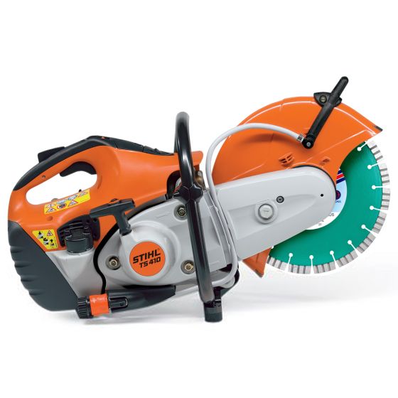 Stihl TS410 Petrol Cut-Off Saw 300mm 12 inch anti-vibration disc cutter full side view | CMT Group