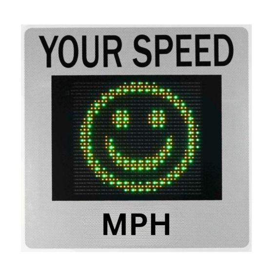 GR36CL Vehicle Activated Radar Speed Sign - Multicolour LED and Data Recording | CMT Group UK