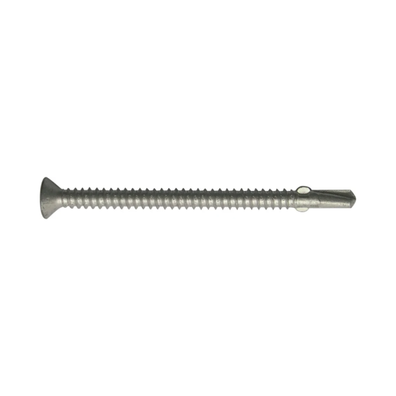 Wingdrill Tek Screw for Heavy Section BZP Csk Head 5.5 x 85mm - Pack of 100