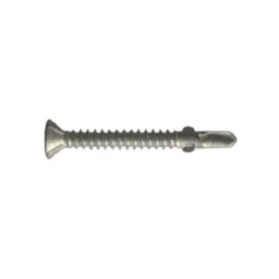 Wingdrill Tek Screw for Light Section BZP Csk Head 4.2 X 38mm - Pack of 200