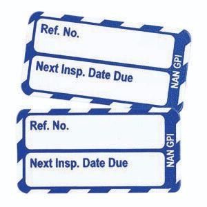 NanoTag Insert - Next Inspection Blue