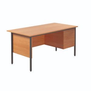 Economy Rectangular Desk c/w 2-Draw Fixed Pedestal