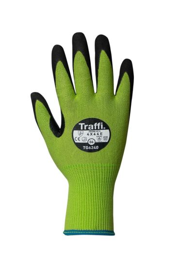 TG6240 LXT Traffi Carbon Neutral Green Cut E Glove per pair - Size 08