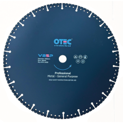 Metal cutting Diamond Blade – Professional Plus – Self Cooling – 300x20mm – OTEC VB5P | CMT Group UK