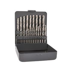 HSS Drill Bit Cases - 25 Piece HSS Cobalt Drill Bit Set 1-13mm in Metal Case