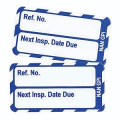 NanoTag Insert - Next Inspection Blue