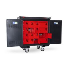 Armorgard Volthub™ Li-Ion Battery Charging Unit c/w x4 Castor Wheels - External Dimensions: 1770x1820x750mm