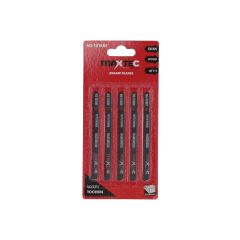 MAXTEC Bi-Metal Jigsaw Blade 100mm 10 TPI - Hardwood and MDF Cutting - Pack of 5 | MX-101BRF | CMT Group UK