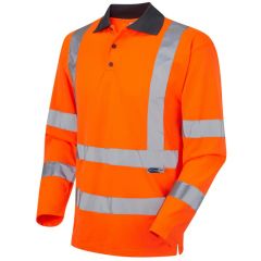 Ecoviz Sleeved Polo Shirt Orange