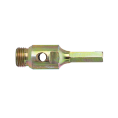 OTEC Hex Core Drill Adaptor - 1/2" BSP Male Thread Connection - showing BSP male thread and hex shank | CMT Group