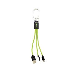 CMT Printed 2-in-1 Charging Cable c/w Carabiner