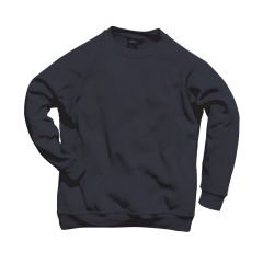 Classic Heavy-Duty Workwear Sweatshirt – Black – 300gsm Heavyweight Pullover front product image | CMT Group