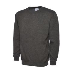 Classic Heavy-Duty Workwear Sweatshirt – Charcoal – 300gsm Heavyweight Pullover front product image | CMT Group