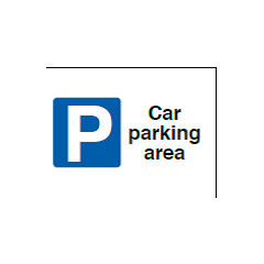 Car Parking Area Sign - PVC