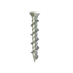Wall Screws - Countersunk Head - White - 5mm x 50mm - Box of 100