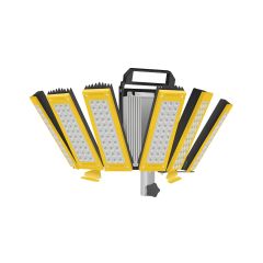 360° TowerLight site floodlight 600W 84000lm LED panels in full fan spread 360° configuration head only | CMT Group UK