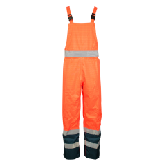 Plume Matrix FR Hi Vis Bib & Brace New with Lining Two Tone Orange/Navy