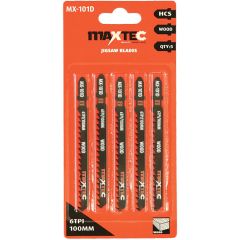 Softwood Cutting Jigsaw Blades 100mm 6TPI - Pack of 5