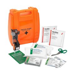 Evolution Plus Critical Injury Bleed Control Kit Medium orange hinged case with wall-mount bracket | CMT Group UK