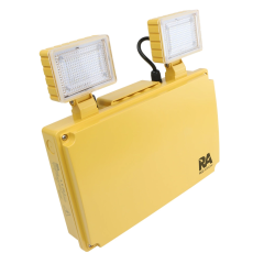 110V Juno 65 Site Emergency LED Twin Spotlight 500lm