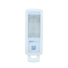 MedWash 750ml white lockable dispenser front view showing cartridge window | CMT Group UK