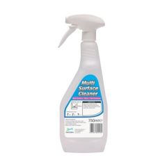 Multi surface cleaner spray 750ml trigger bottle CMT branded front view | CMT Group UK