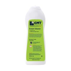 Cream cleaner 500ml white squeeze bottle CMT branded lemon fragrance front view | CMT Group UK