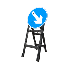 RA1 Plastic Quick Fit Frame & Sign - 750mm Circular - Arrow Right