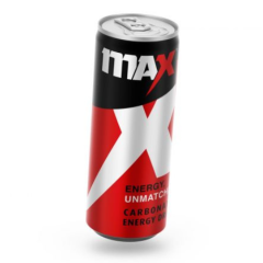 MAX Energy Drink 250ml – High Caffeine Performance – Case of 24 single can product image | CMT Group