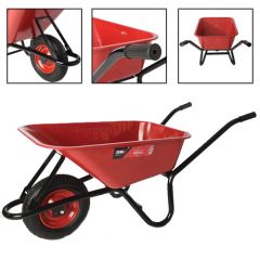 MAXBarrow 100L contractor wheelbarrow with galvanised steel pan showing different parts | CMT Group
