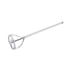 2 blade mixing paddle 120mm head 600mm shaft M14 thread zinc coated steel single paddle view | CMT Group UK