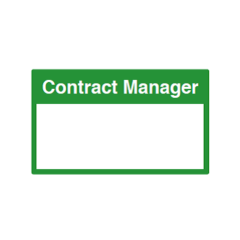 Site Sign - 3mm Correx - 210x297mm A4 - Contract Manager