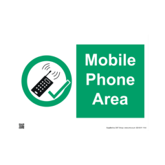 Site Sign - 3mm Correx - 420x594mm - Mobile phone area