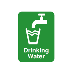 Safety Sign - 3mm Correx - 297x420mm A3 Drinking Water