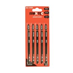 MAXTEC HSS M2 Jigsaw Blade 130mm 12 TPI - Long Reach Metal Cutting - Pack of 5 | MX-318B | CMT Group UK