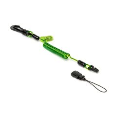NLG Mini Coil Lanyard (black & green) | CMT Group