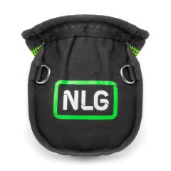 NLG Aero Pouch 5kg self-closing valve fixings pouch black green front view | CMT Group UK