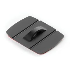 NLG mini adhesive D ring black 30mm x 20mm angled view showing D-ring loop and 3M VHB adhesive backing | CMT Group UK