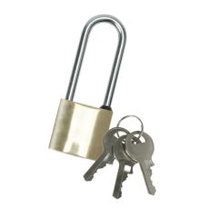 50mm Brass - Long Shackle Padlock