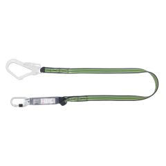 Kratos HOPE - Energy Absorbing Webbing Lanyard 1.8m - Fall Indicator and Steel Scaffold Hook  | CMT Group UK