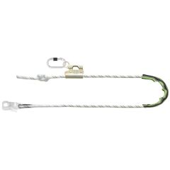 Kratos Work Positioning Lanyard 2m - 12mm Kernmantle Rope and Steel Grip Adjuster | CMT Group UK