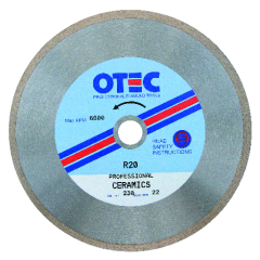 Ceramic Cutting Diamond Blade – Professional – 8mm Segment – OTEC R20 with silencing S-slot for clean tile cutting | CMT Group