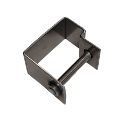 Stainless Steel C Clip for 38mm Grating c/w Fixing Bolt