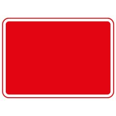 Metal Blank Plate Red 600 x 450mm